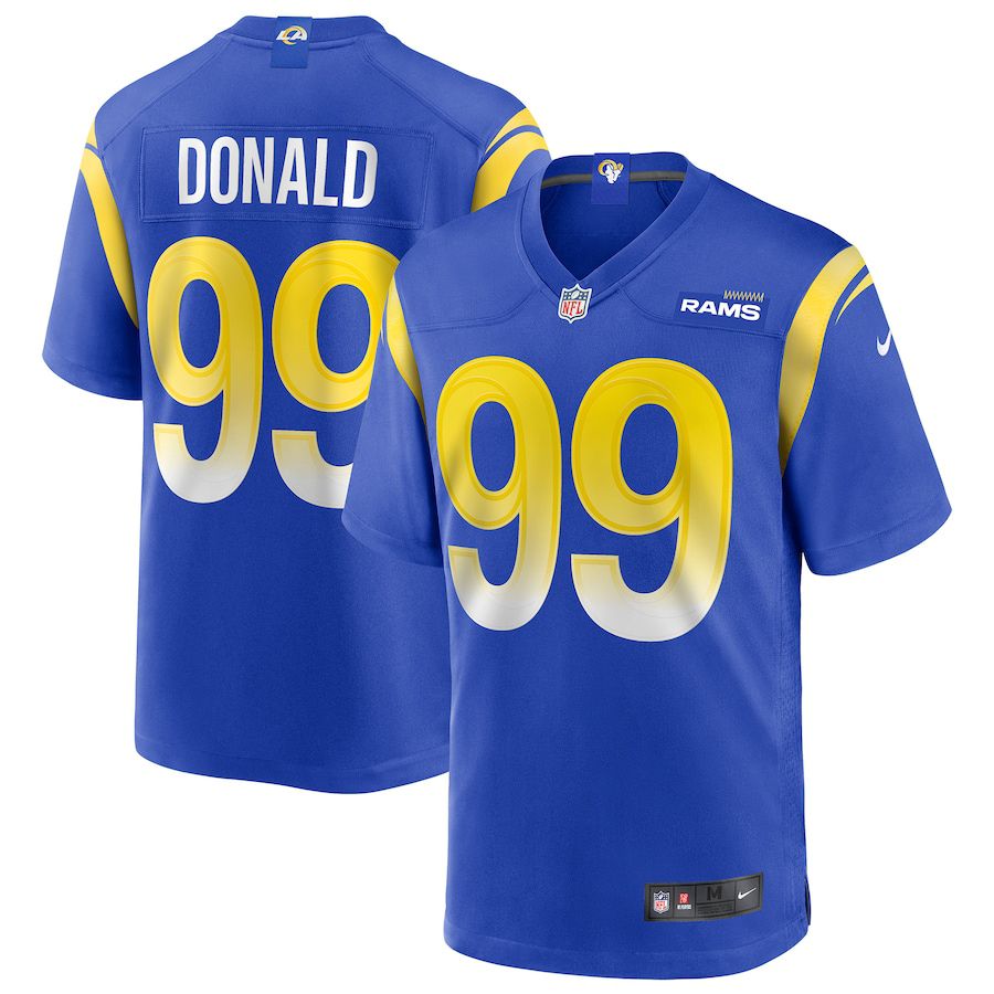 Men Los Angeles Rams #99 Aaron Donald Nike Royal Game NFL Jersey